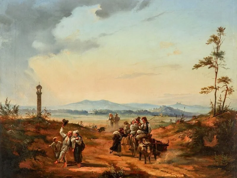 1826-Franciszek Kostrzewski - Ritorno dalla fiera